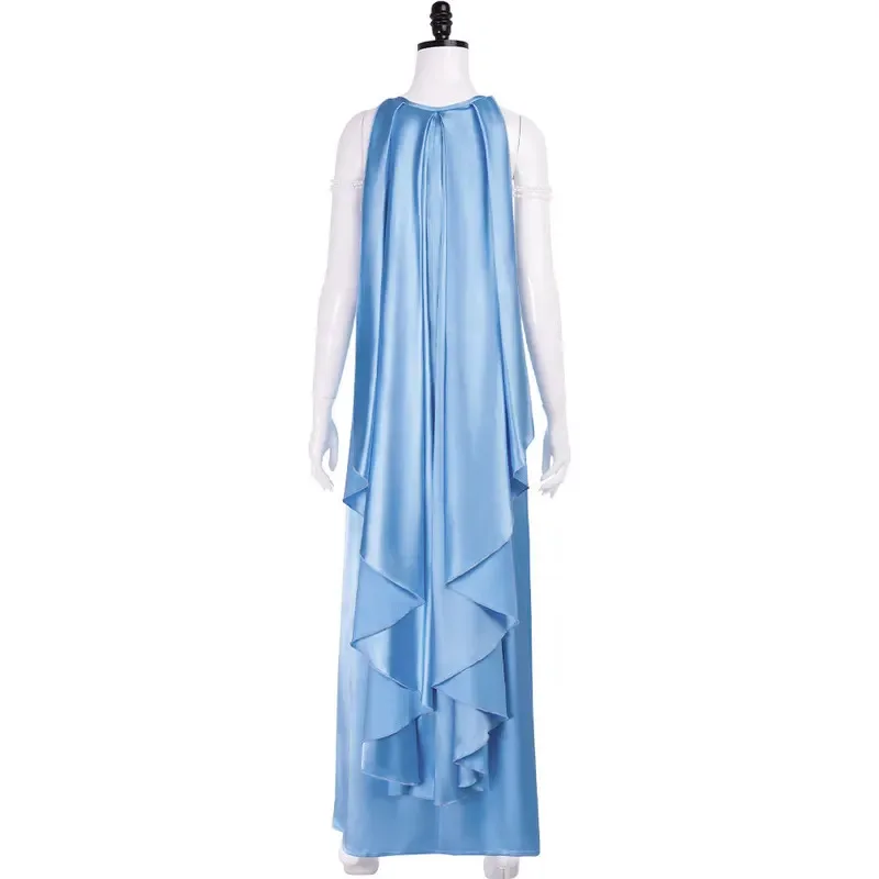 

SW Padmé Amidala длинное синее платье-комбинация косплей костюм Хэллоуин маскарад карнавальная вечеринка наряды для женщин lf [5