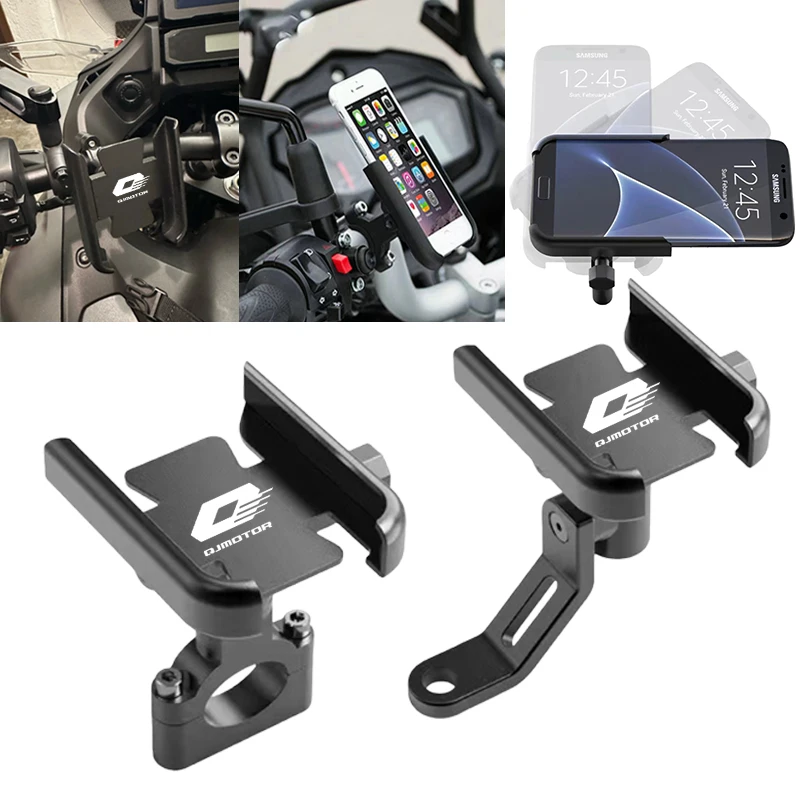 For QJMOTO QJ MOTO QJMOTOR SRT 800SX 800SRT SRT 800X Motorcycle Phone Shock Absorbing Alloy Navigation Bracket Holder GPS