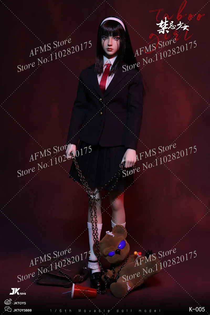 ฟิกเกอร์สะสม JKTOYS K-005 ขนาด 1/6 ตัวละครโทมิเอะ คาวากามิ น่ากลัว ชุดเต็ม 12 นิ้ว ฟิกเกอร์แอคชั่นหญิงทหาร