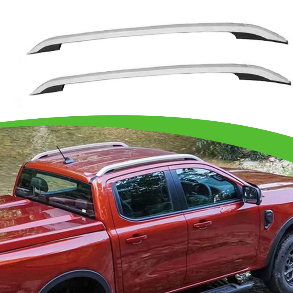 2PCS Aluminum Roof Rack Cross bar fit for Ford Ranger T9 2023 2024,The Cargo Carrier Rooftop Luggage crossbars