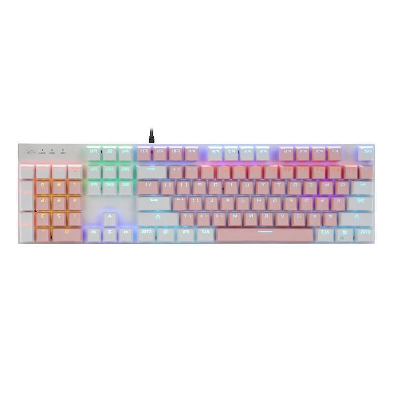 

Mechanical keyboard 104 key game punk color puzzle computer game keyboard