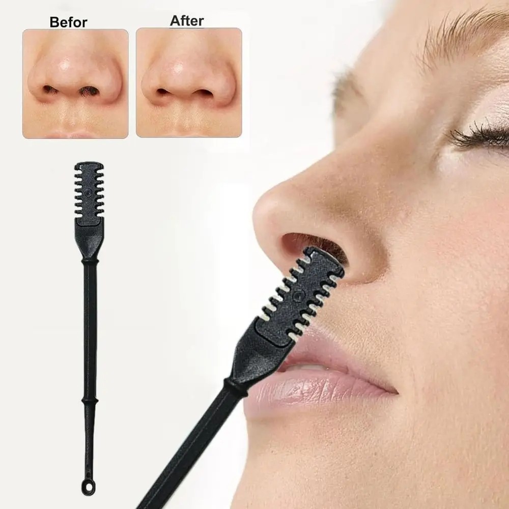جديد 360 الدورية الأنف الشعر المتقلب المحمولة متعددة الوظائف مقص الشعر الأنف قابل للغسل دليل الأنف الشعر التشذيب للنساء