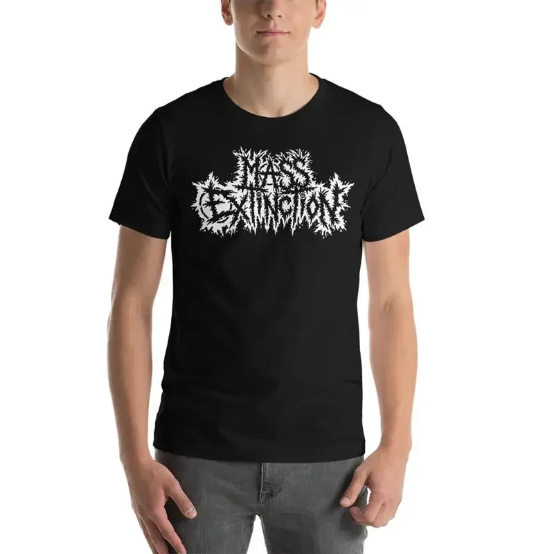 Camiseta com logotipo MASS EXTINCTION NOVA Brutal Truth Dropdead Nasum Napalm Death