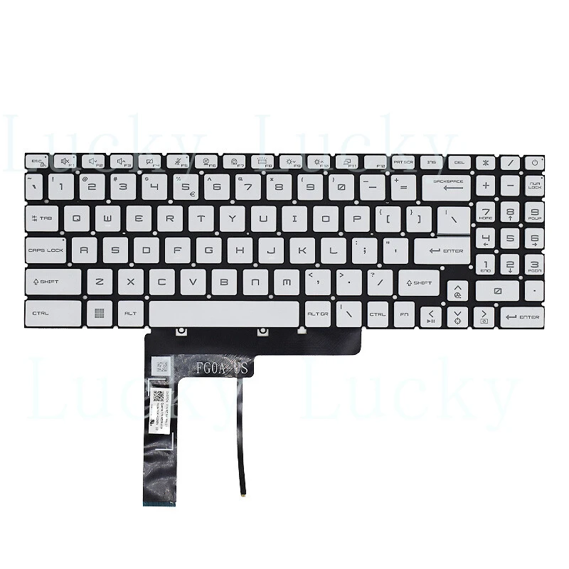 f New US Keyboard For MSI Sword 15 MS-1584 MS-17L2 MS-17L4 MS-17L3 MS-158K backlit