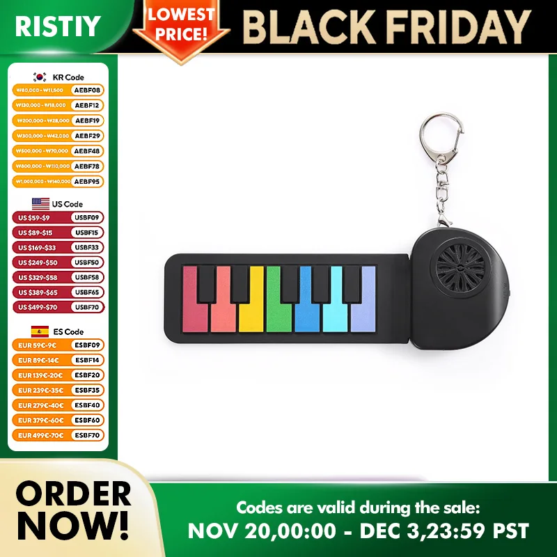 Rainbow Mini Roll Up Electronic Piano Desktop Practice Musical Instrument Silicone Foldable Hand Piano Keyboard Art Decoration