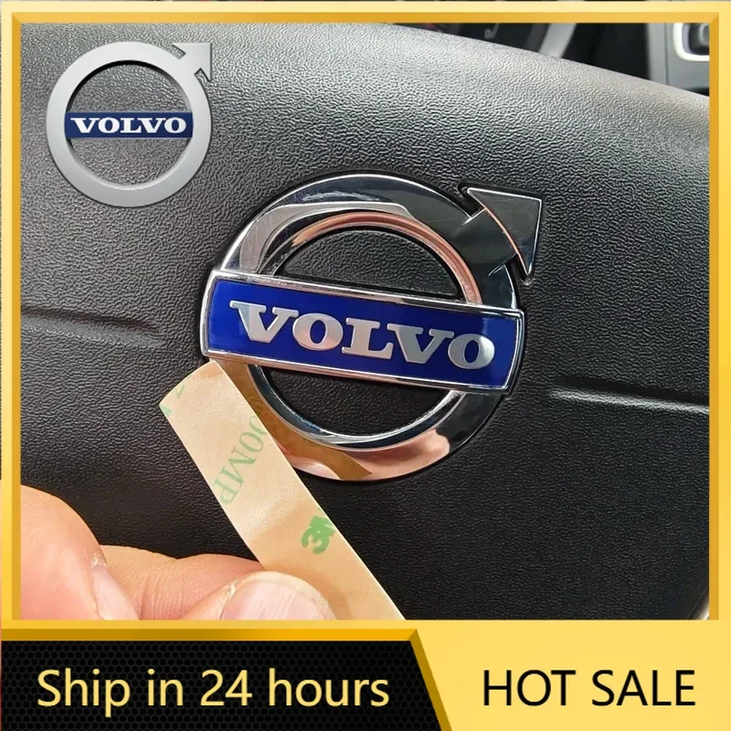 

2026 Новый для эмблем Volvo для VOLVO XC60 S60 XC70 XC90 S40 S80 V60, эмблема на переднюю решетку, значок на задний багажник, наклейка на руль W