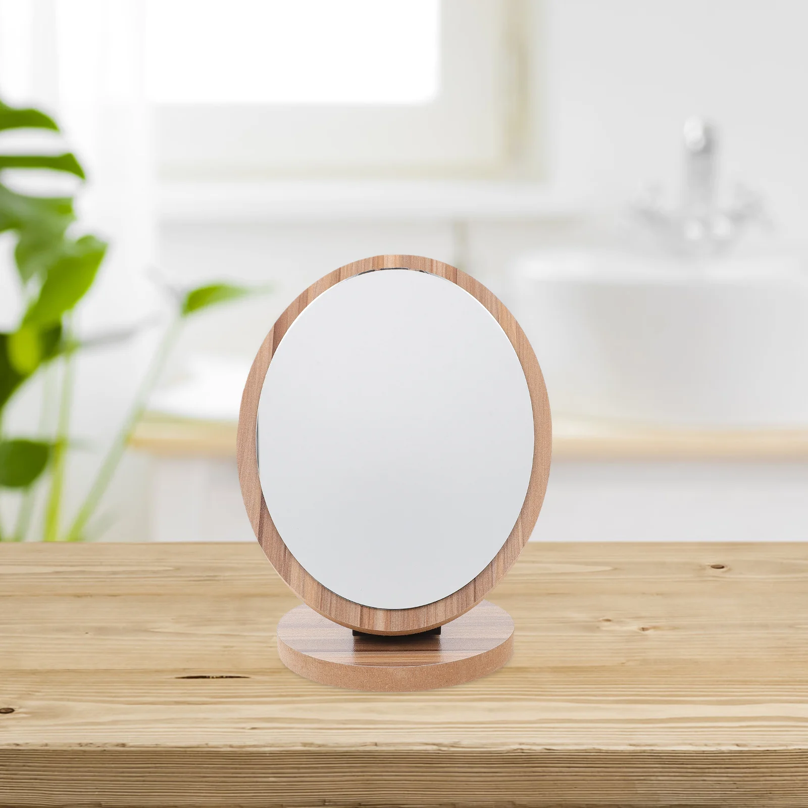 1 قطعة مرآة ماكياج خشبية سطح المكتب للطي مرآة الطاولة للمنزل النوم الطلاب المحمولة الغرور مضمد بسيط #4
