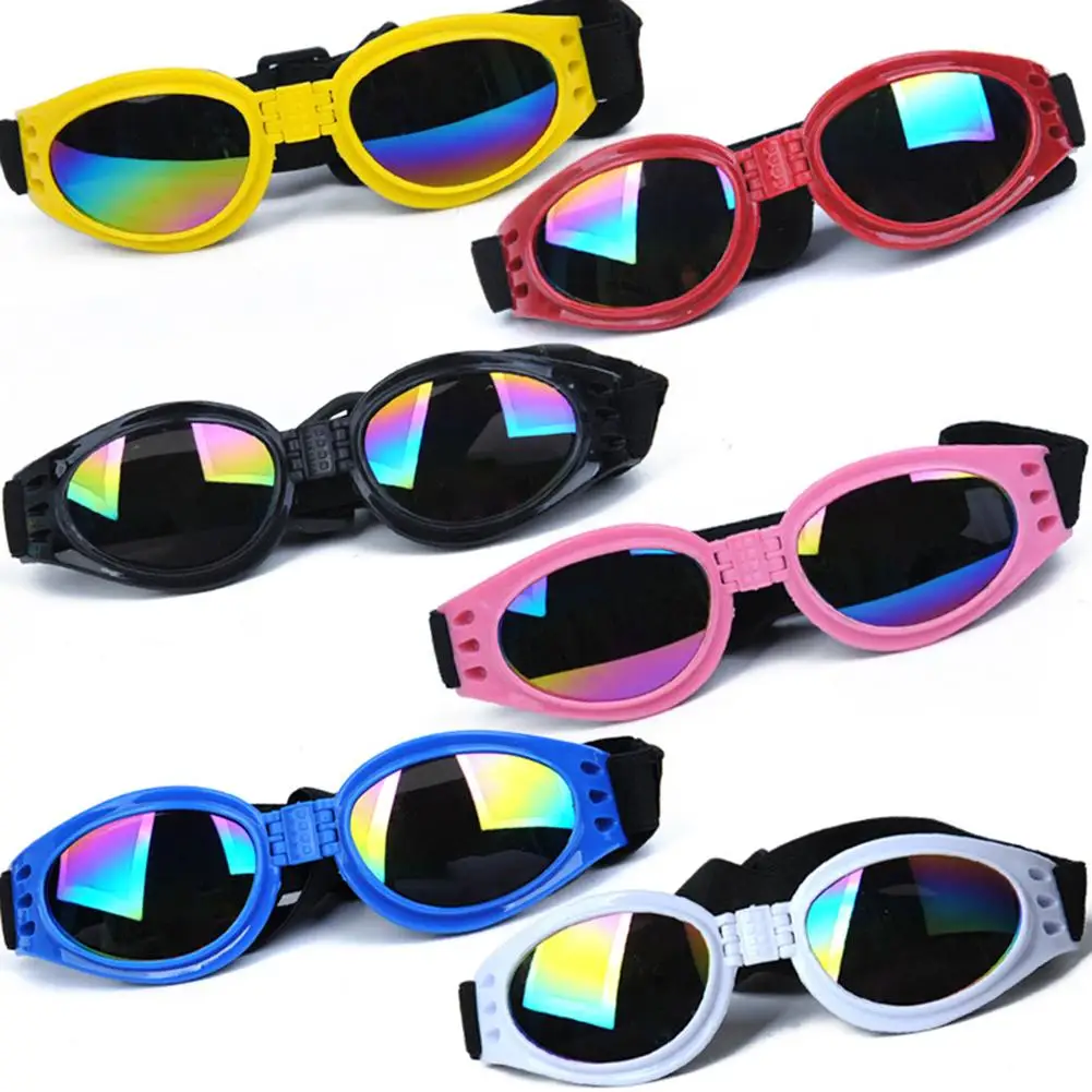 Pet Dog Sunglasses Summer Windproof Foldable Sunscreen Anti-Uv Goggles Pet Supplies Puppy Dog Accessories