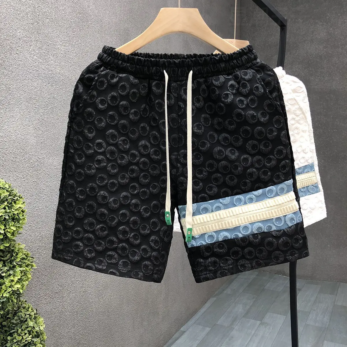 Foam Craft Shorts Men Casual Outfit Spliced pants Summer New Men\'s Beach Trousers