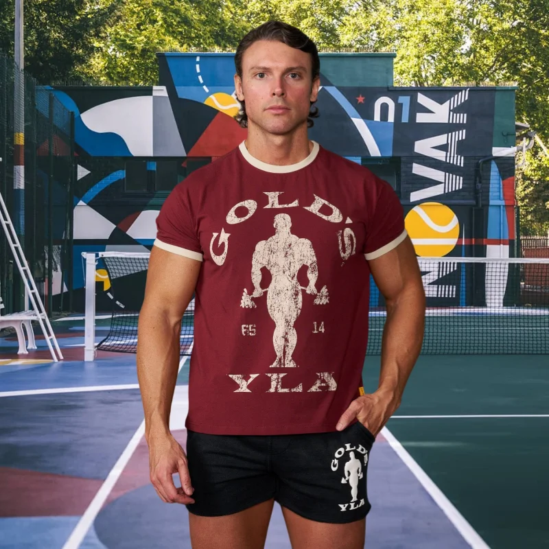

2026 Hot Short-Sleeved New Type of Outdoor Running Training Sports Fitness Men's Quick-Drying and Breathable Printed Top