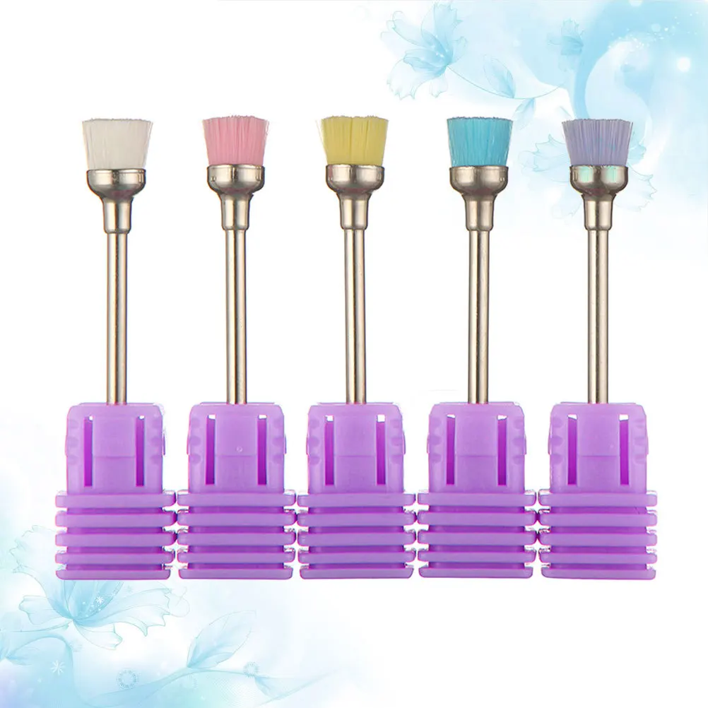 5Pcs Nail Art Dust Brush Professional Cleaning Tool Safe for Beginners and Professionals Durable Manicure Accessories Pink Blue