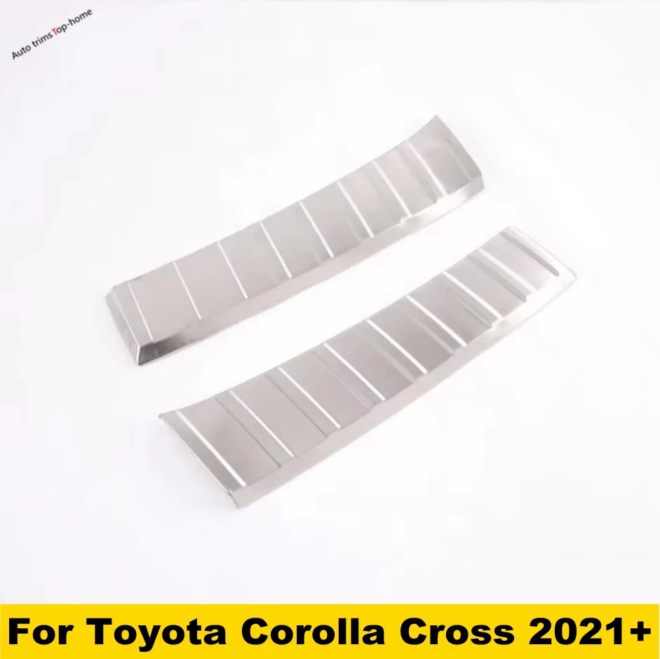 

Stainless Steel Rear Bumper Protector Plate Sills Trunk Guard Cover Trim Fit For Toyota Corolla Cross 2021 - 2025 Accessories