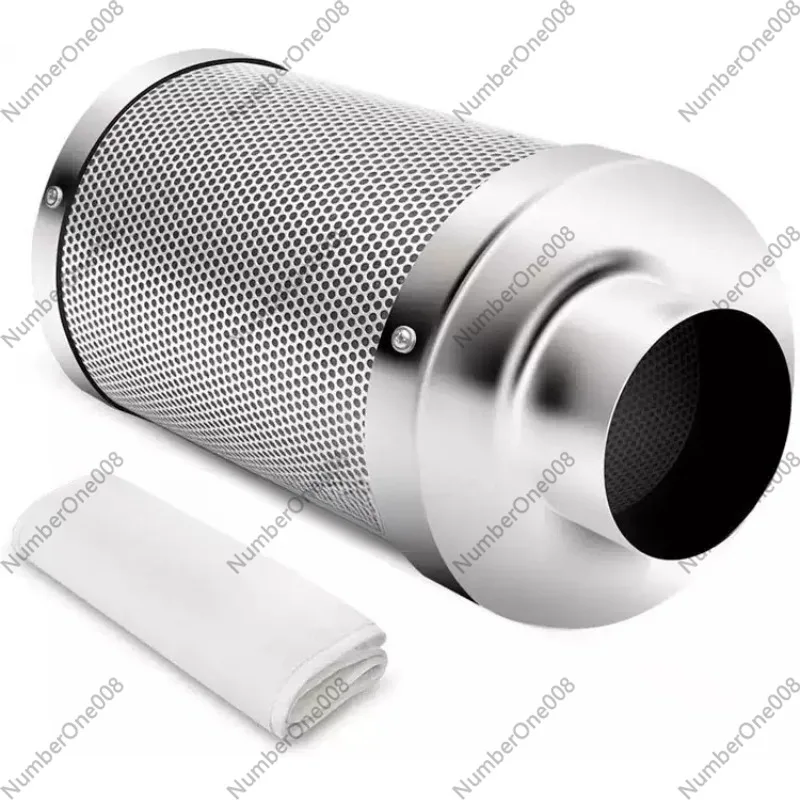 4-inch, 6-inch, 8-inch pipeline fan, plant tent, cylindrical activated carbon air filter, high-efficiency deodorization purifier
