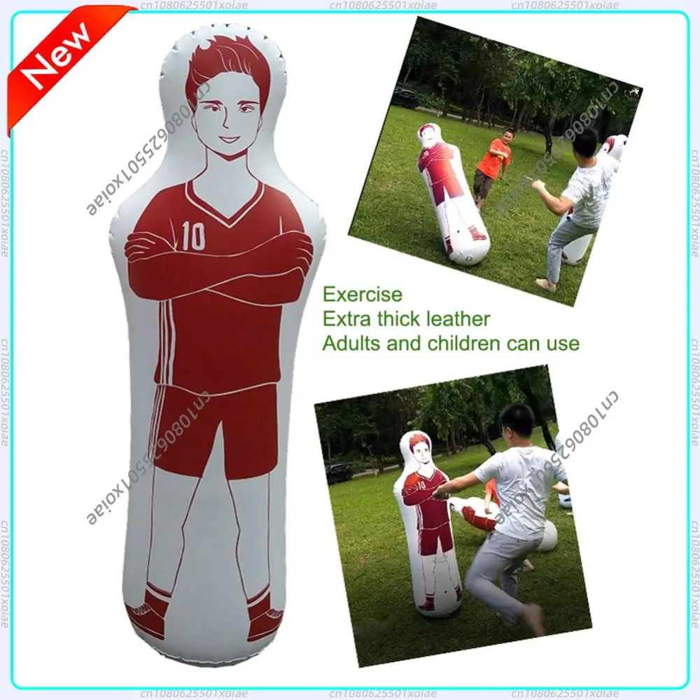 Maniquíes Inflables para Entrenamiento de Fútbol, Defensa de Tiros Libres, Saco de Boxeo Inflable, para Práctica en Casa, para Niños y Adultos
