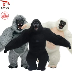 Disfraz inflable de King Kong para adulto, traje peludo de felpa para Halloween, mascota animal, vestido de Carnaval de Venecia, traje de Fursuit, orangután, gorila