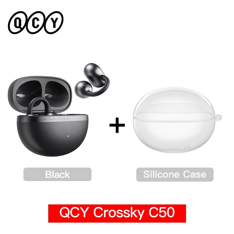 QCY Crossky C50 Auricolari Open-ear Wireless Bluetooth 6.0 – 4 Microfoni AI, 35h Autonomia, IPX5, Leggeri E Comodi Per Sport E Fitness - copertina