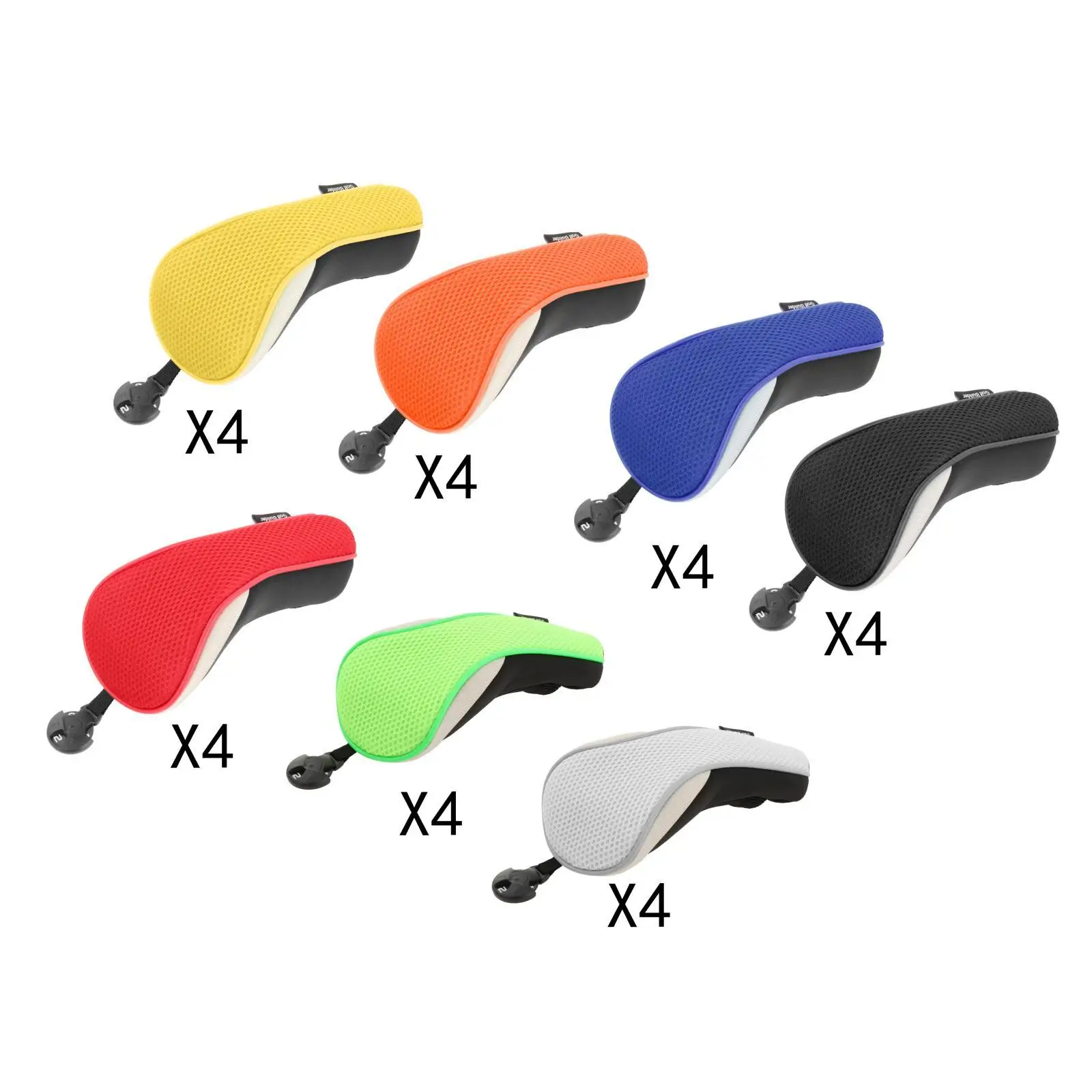 4x Thick Golf Hybrid Kopfbedeckung Interchangeable No. Tag Presents Head Cover Set Utility for Outdoors Sports