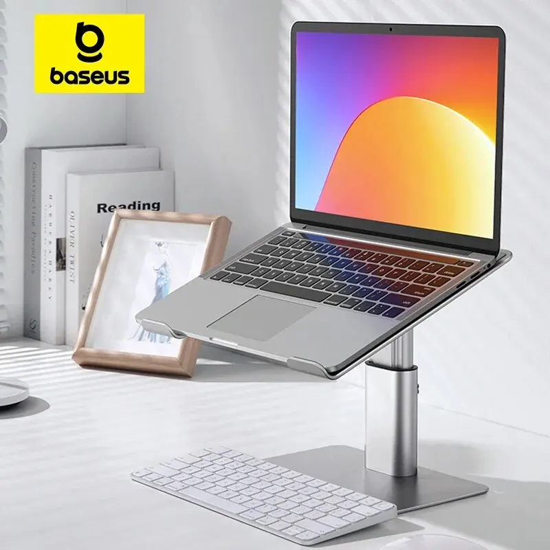 Baseus Laptop Stand Holder For PC Macbook Air Pro Aluminum Alloy Foldable Vertical Notebook Stand Laptop Support Laptop Stand