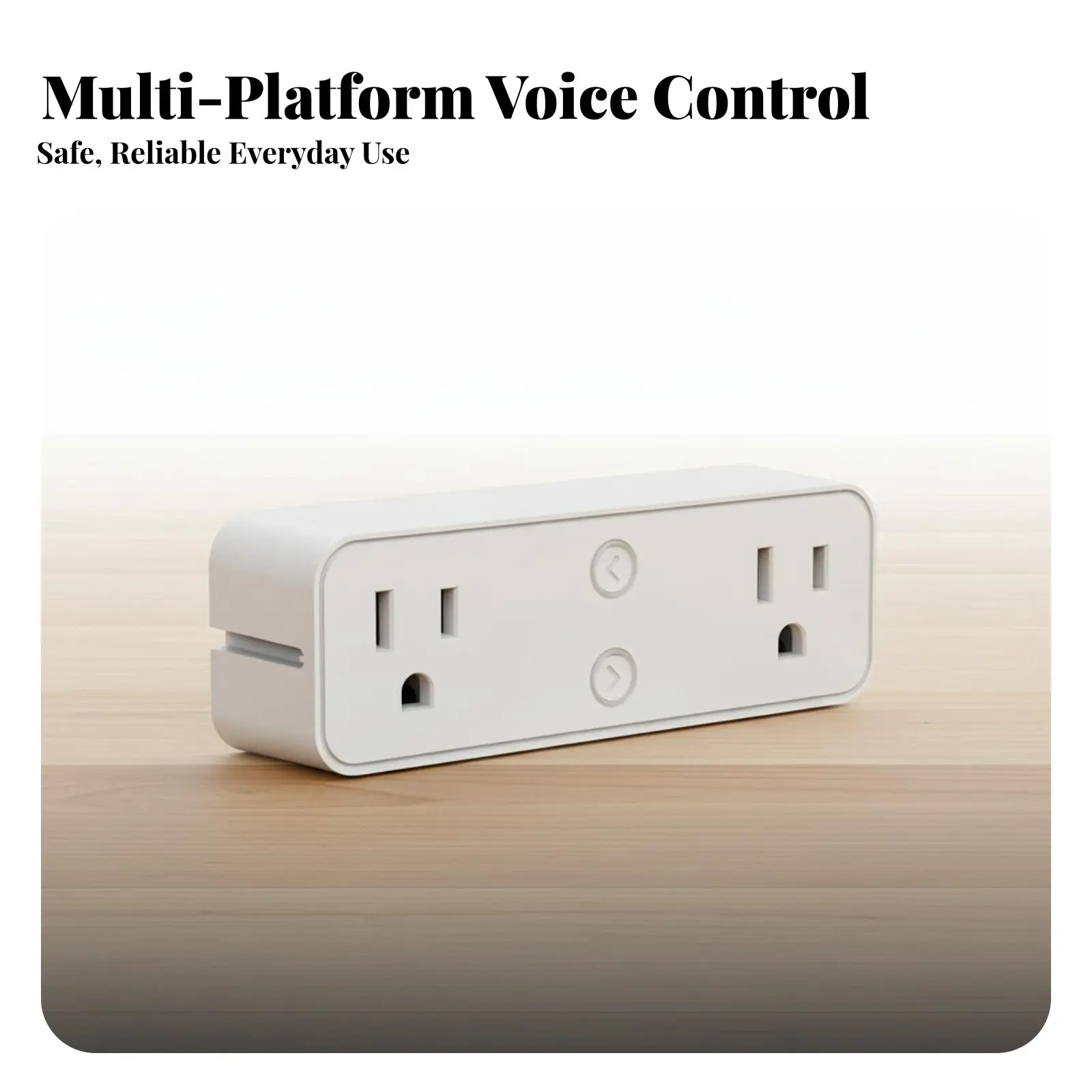 

WiFi Wall Outlet with Shelf Timer and Schedule Double Outlet WiFi Socket Double Socket Smart Plug Sp Alternating Current