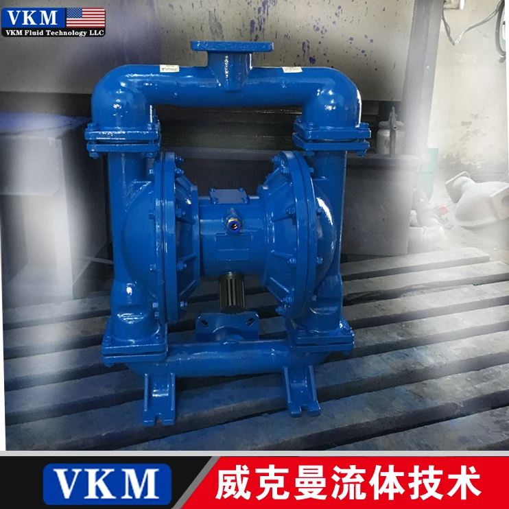 VKM pneumatic diaphragm pump QBY-50 stainless steel Teflon nitrile rubber acid and alkali resistance