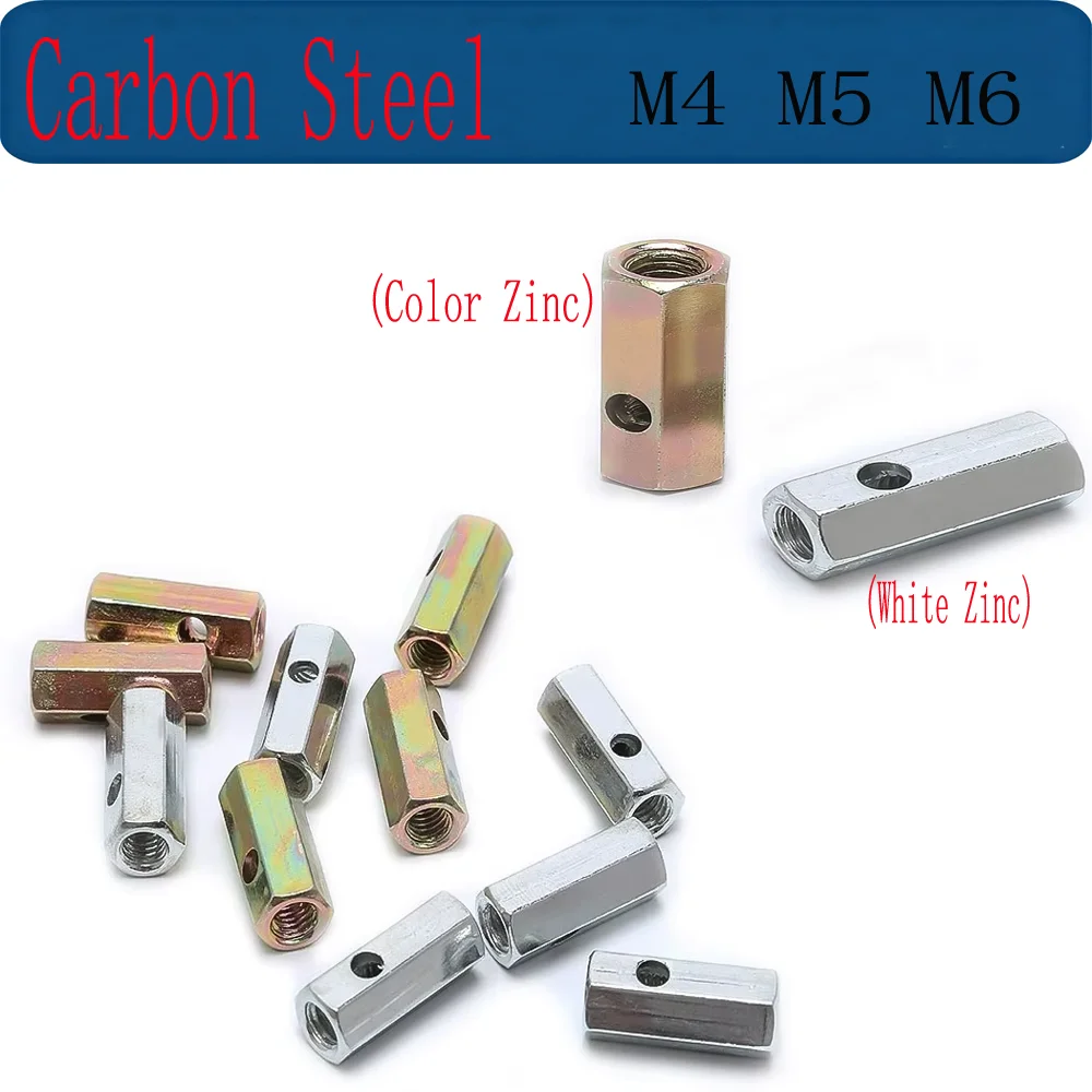 

M4 M5 M6 White Zinc/color Zinc Carbon Steel Hexagonal Nut Fiber Optic Cable Fixing Post Terminal Post Transverse Hole Nuts