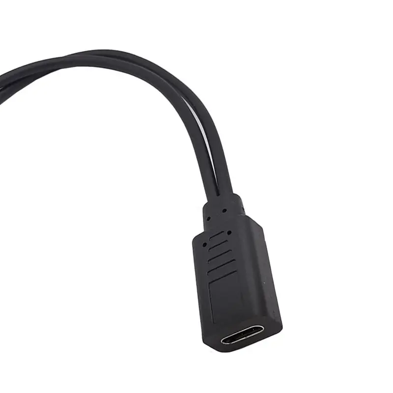 USB 1/2 Type - C Female To Type - C Male To Micro Male Phone Charging Tablet Connection Cable