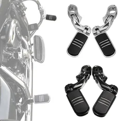 Universal Motorcycle Foot Rest, Highway Engine Guard, Foot Pegs, montagem para Harley, Honda, Kawasaki, Suzuki, 1-1/4 