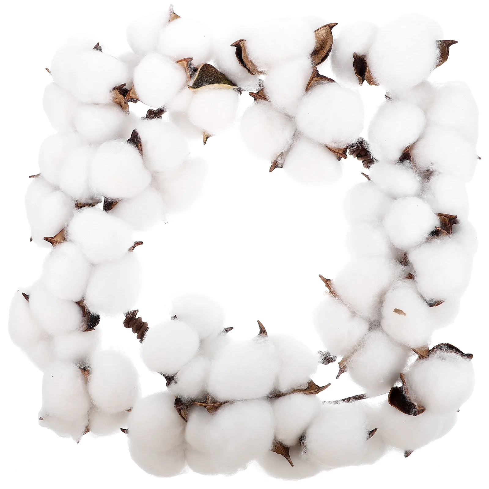 

Cotton Wreath Home Hanging Wreath Farmhouse Garden Wreaths Simulated Cotton Decorative Garland For Indoor Outdoor Wall Door