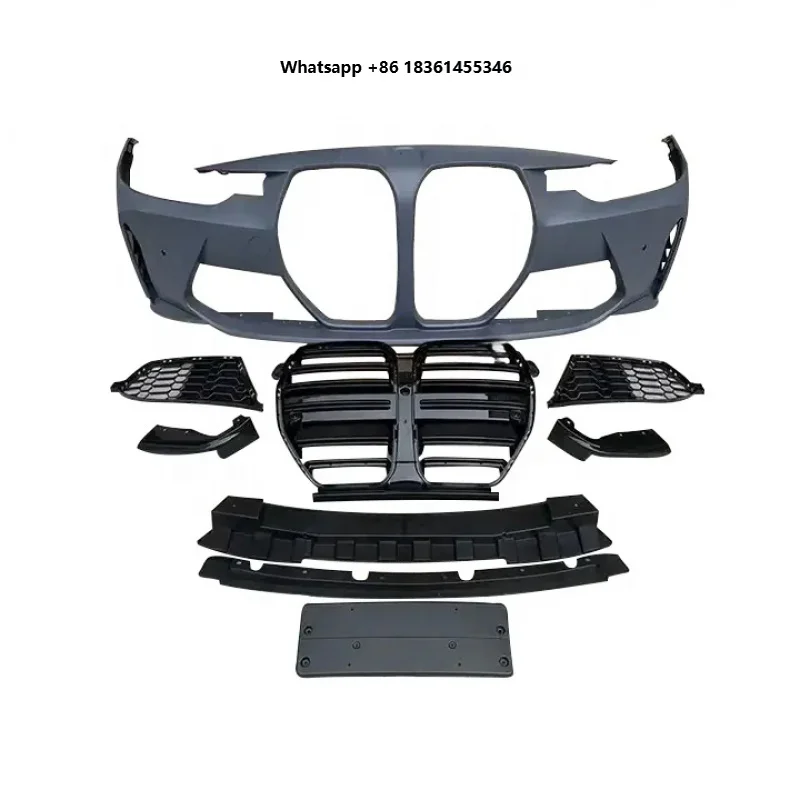 

For 3 Series F30 F35 2013-2018, PP Plastic Exterior Parts High Quality M3 Style Modified Front Bumper Grille Body Kit