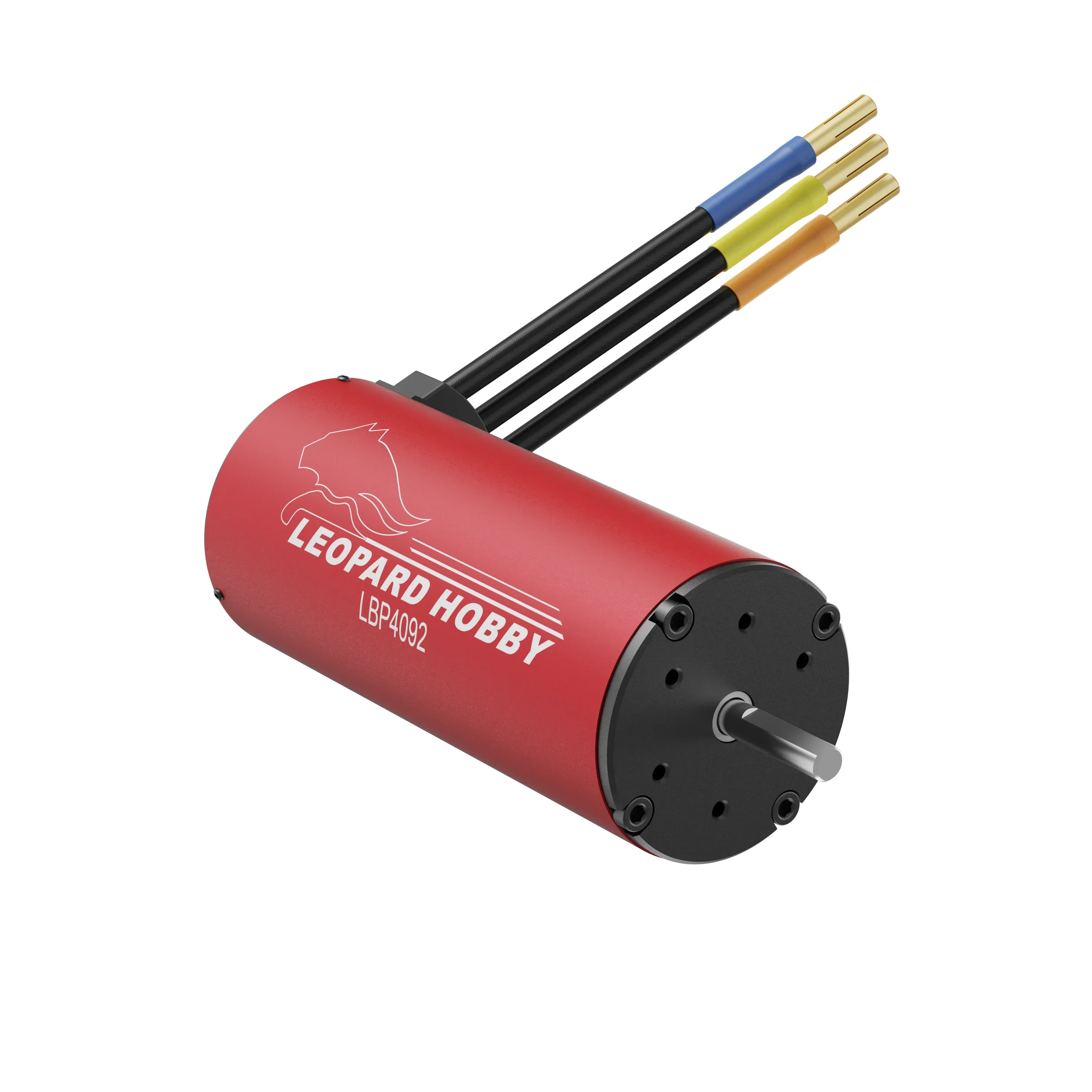 BoMassLEOPARDHOBBY RC Parts LBP4092 Brushless Motor 4 Poles High Power Waterproof For 1/8 RC Car Monster Truck Truggy Buggy 1/5