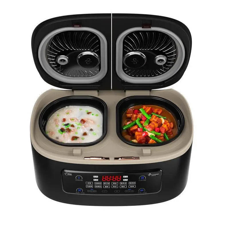 Household Double-door Mandarin Duck Multi-functional One-pot Dual-purpose Double-dual Dual-body Intelligent Rice Cookers/