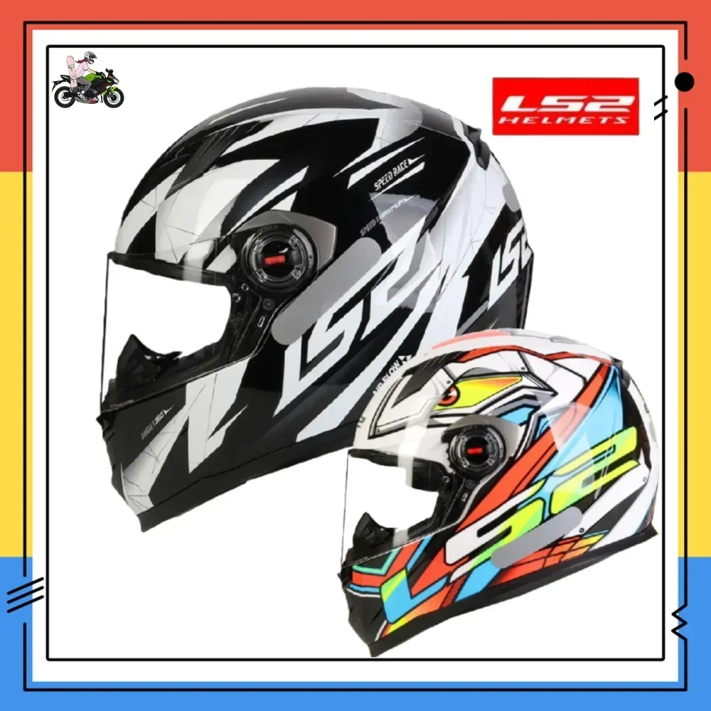 LS2 Motorcycle Helmet FF358 Full Face Casco Motocross Racing Riding Motorbike Casque Moto Capacetes LS2 Casco Moto Accessories