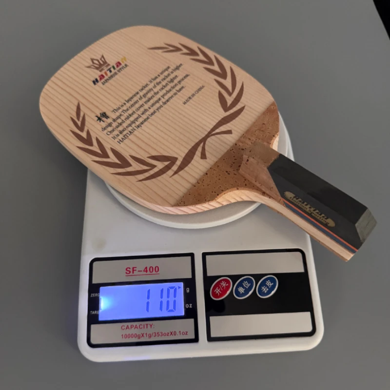 Japanese Style Haitian Hinoki Table Tennis Blade 9mm Solid Wood Ping Pong Paddle Hinoki Straight Grip Table Tennis Rackets image 3