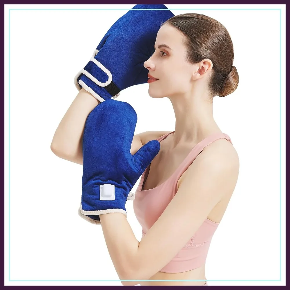 Heated Gloves for Arthritis, Hand Heating Pad for Pain Relief, Carpal Tunnel Mittens with 10-90 Min Auto Shut Off
