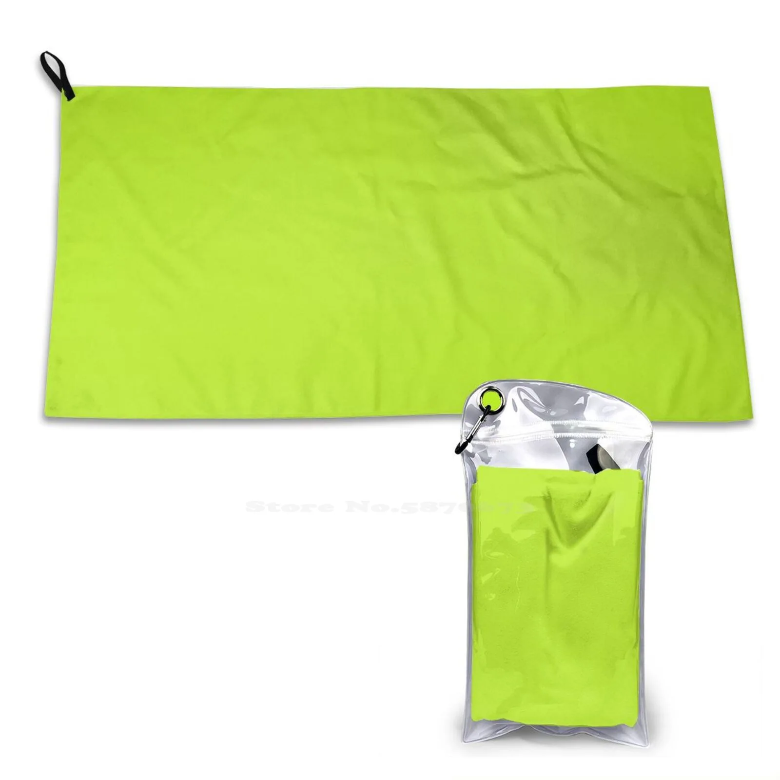 Lime Green Soft Microfiber Fabric Face Towel Lime Green Forest Tree Wedding Citrus I Do Favor Bright