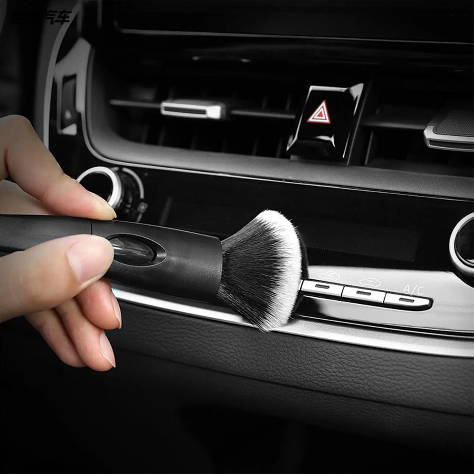

Car Detail Brush Air Vent Detailing Tool Soft-bristles Double-End Vent Detail Duster For Sedans SUVs RVs Minivans Boats