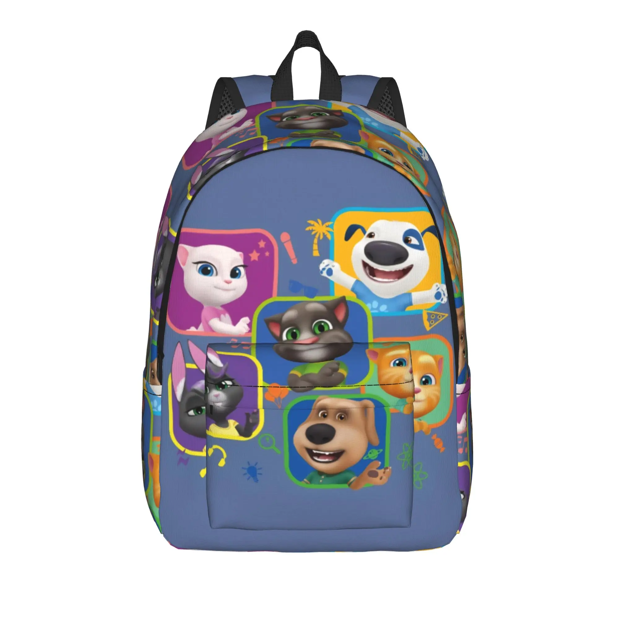 T-Talking T-Tom And F-Friends Fashion Backpack Gift High School Work  Daypack for Men Women Laptop Canvas Bags
