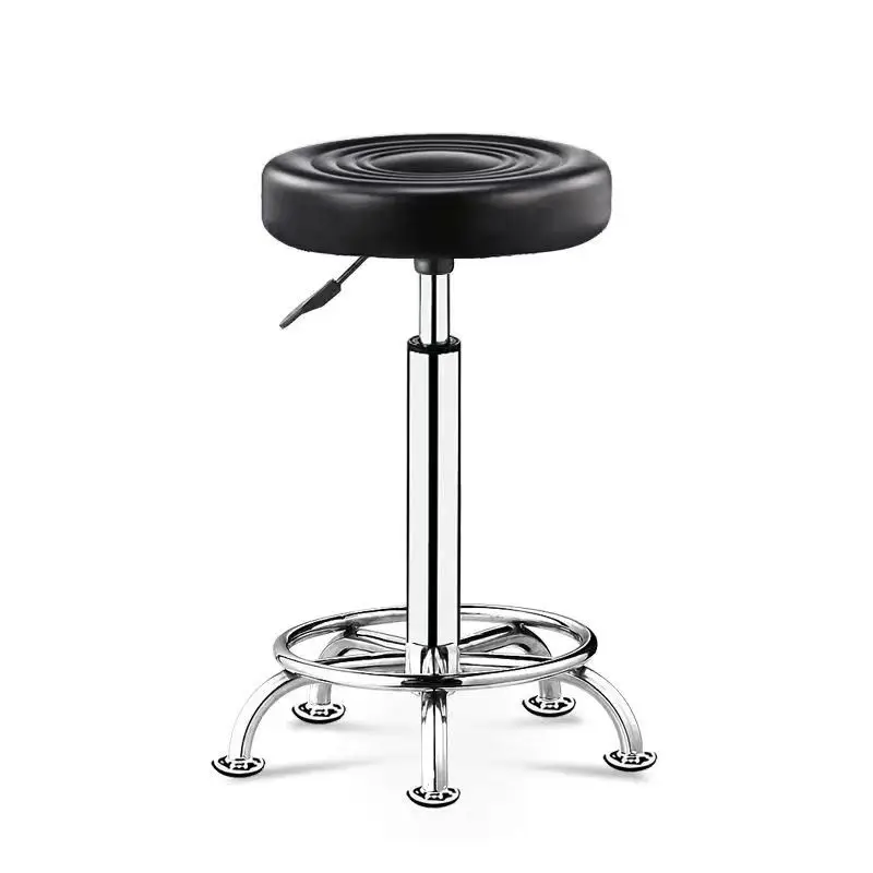 

Профессиональный стул для стилиста, парикмахерская, поворотный, гидравлический, мебель для салона красоты, регулируемый стул на колесиках, черный