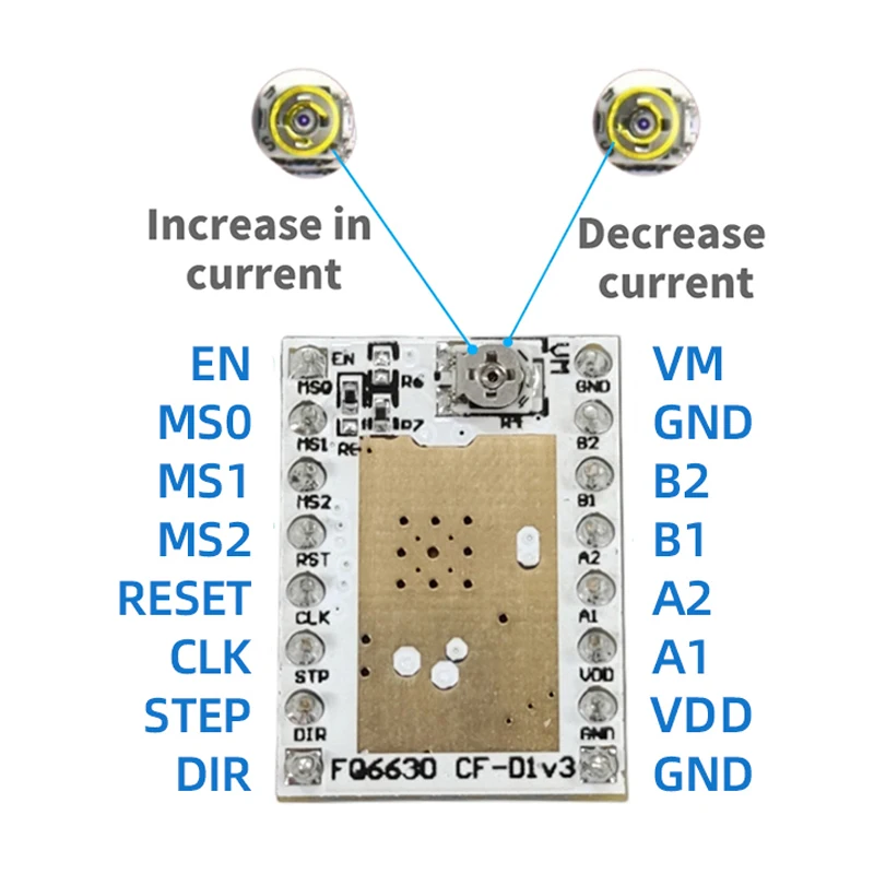 FQ6630 Stepper Motor Driver Super Quiet Stepstick Module With Heat Sink For 3d Printing Motherboard MKS SKR