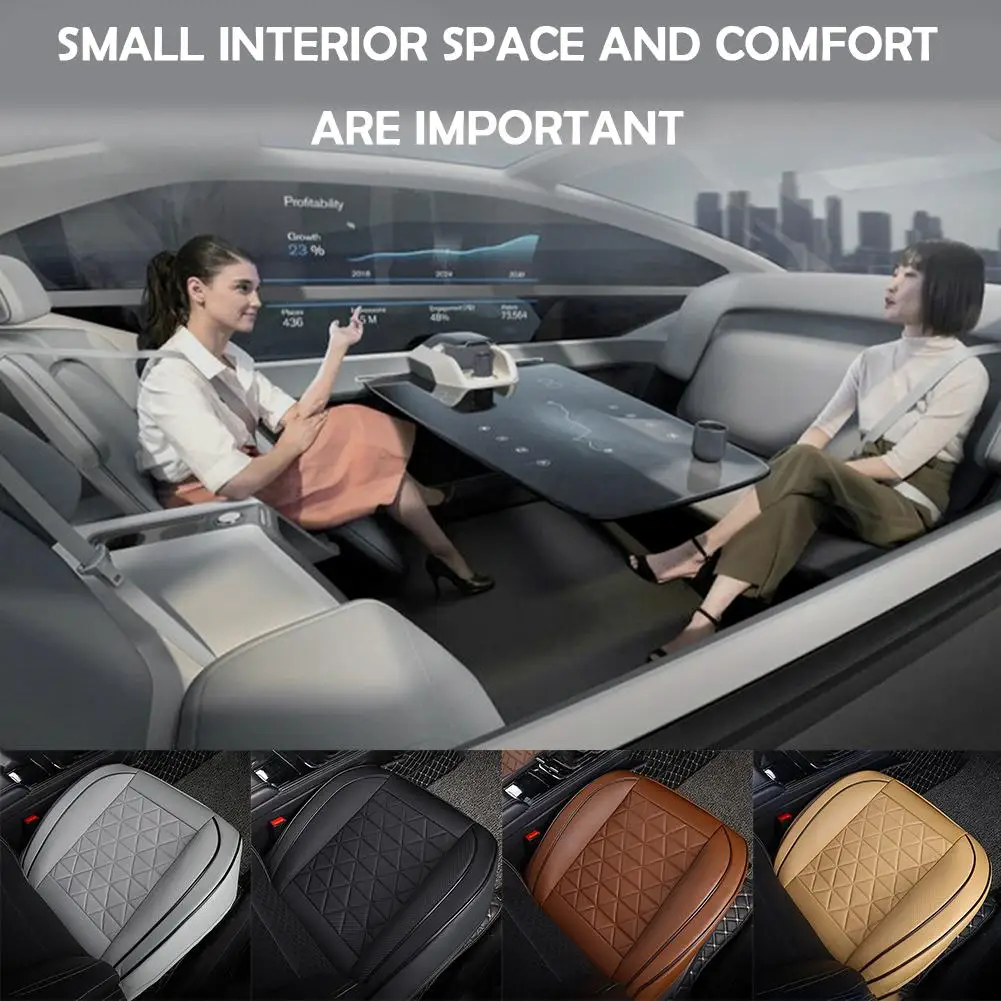 

Car Seat Cover Breathable PU Leather Pad Mat For Auto Chair Cushion Car Front Seat Cover Four Seasons Anti Slip Mat Y6B3