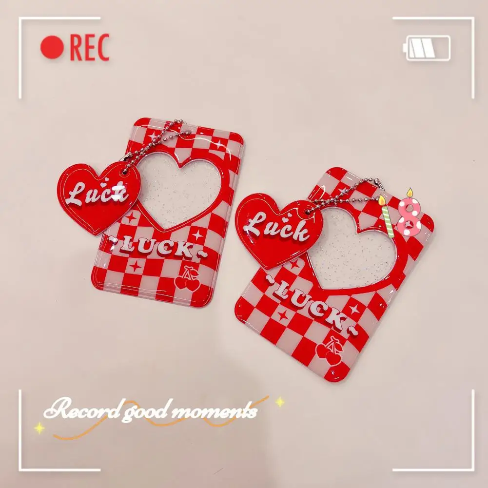 Card Case Good Multipurpose Portable Kids Card Sleeve Sequins Multipurpose Mini Photo Holder