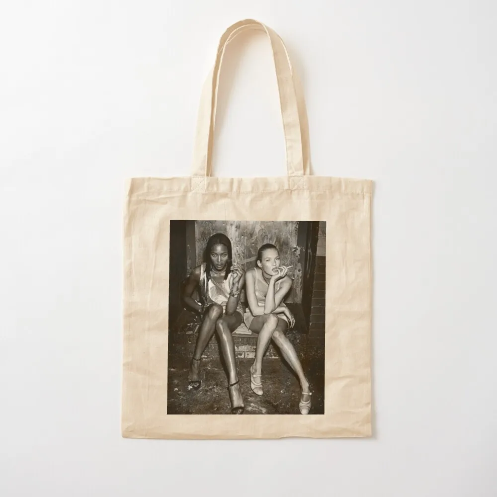 

Naomi Cambell & Kate Moss Tote Bag Candy bags tote bags cloth bags canvas tote Canvas Bag