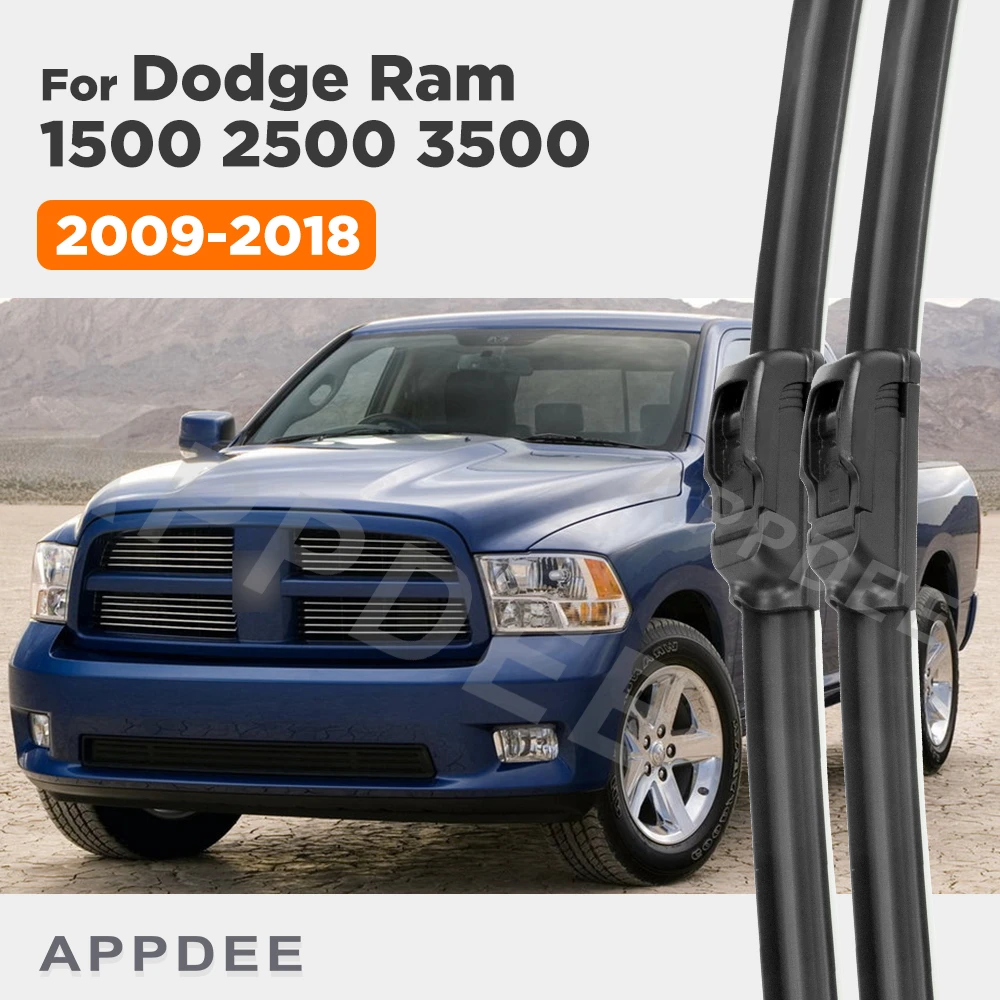 APPDEE For Dodge Ram 1500 2500 3500 2009-2018 2010 2011 2012 2013 Wiper Front Wiper Blades Windscreen Window Brush 22"+22"