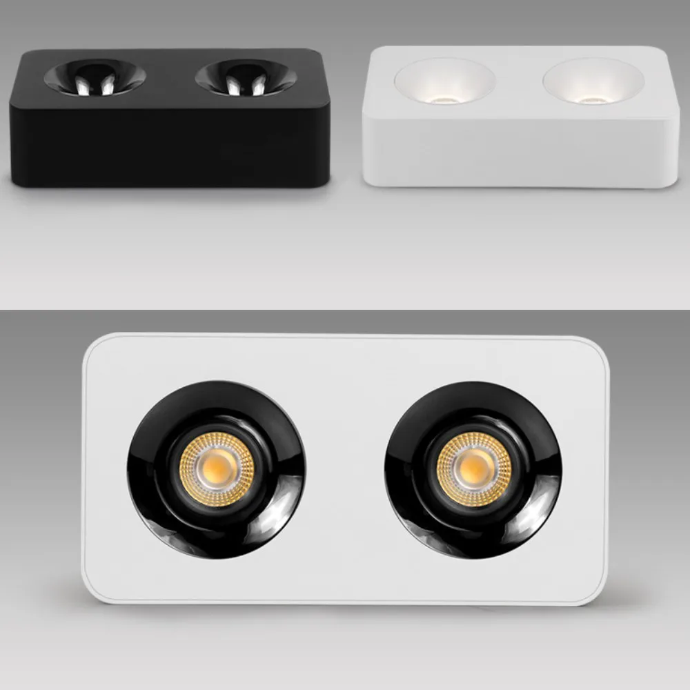 Surface Mounted Square LED Downlight COB 7W 9W 12W 15W Ceiling Lamp Spotlight 3000K 4000K 6000K For Home Decoration Lighting