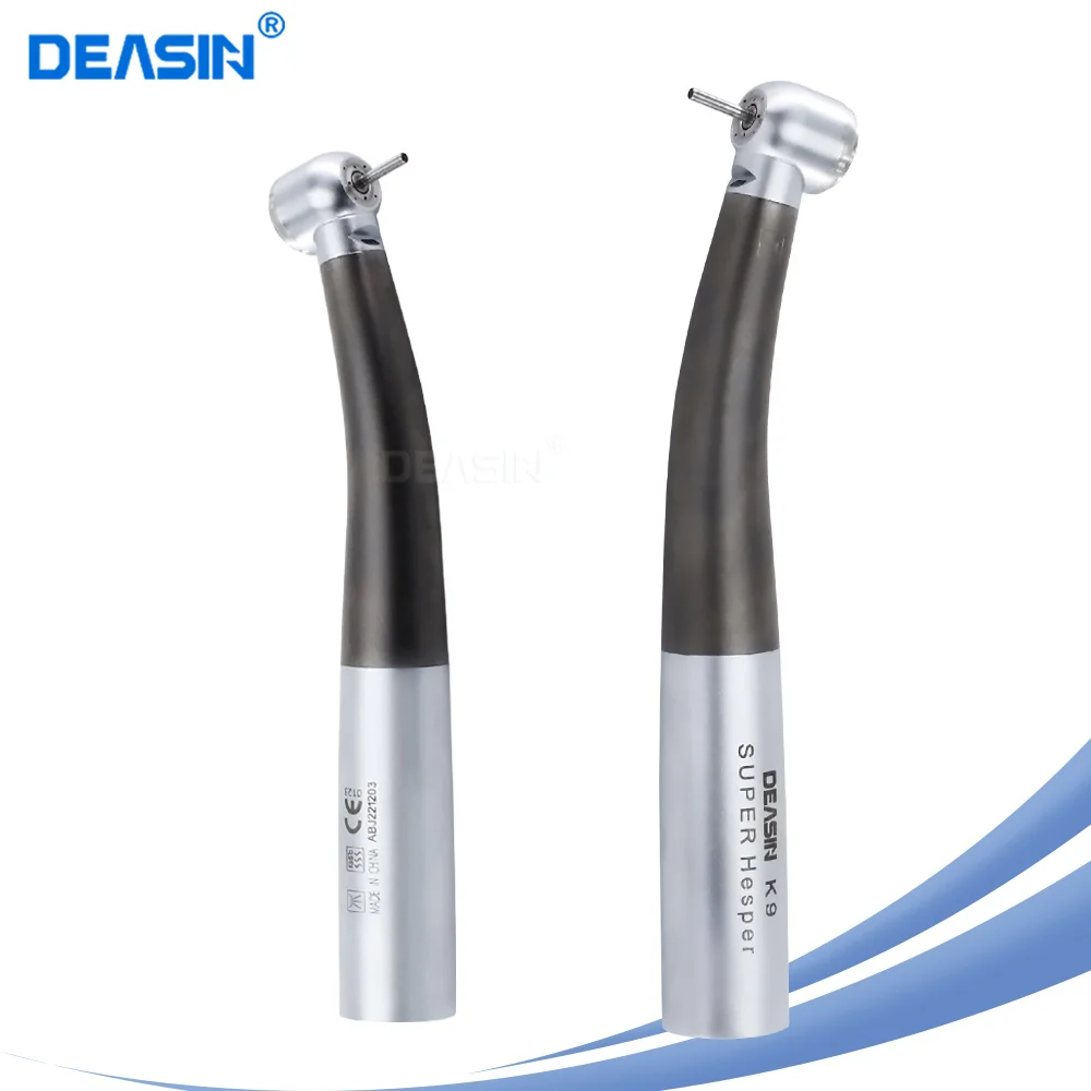 Dental Titanium Fiber optic High Speed Handpiece Air Turbine with Ceramic Bearing Torque push button head For KAVO coupler