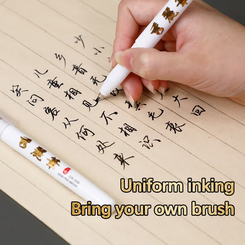 3/1pcs Brush Pen Hand Lettering Calligraphy Pen Set Drawing Writing Signature Learning Extra Fine Markers Art Supplies School