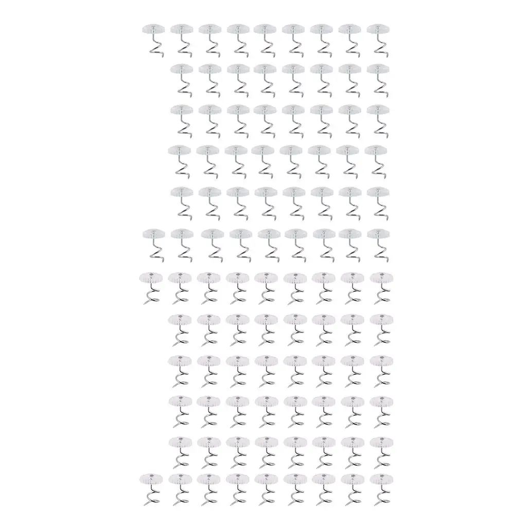Clear Head Twisty Pins Upholstery Tack Nails Furniture Nail Studs Hardware Fasteners for Bedskirts Cushions and Covers