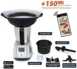 SUPRASCO-Multi Funcional Thermo Food Mixer, Máquina De Cozinha, Wi-Fi, Fogão, Robô