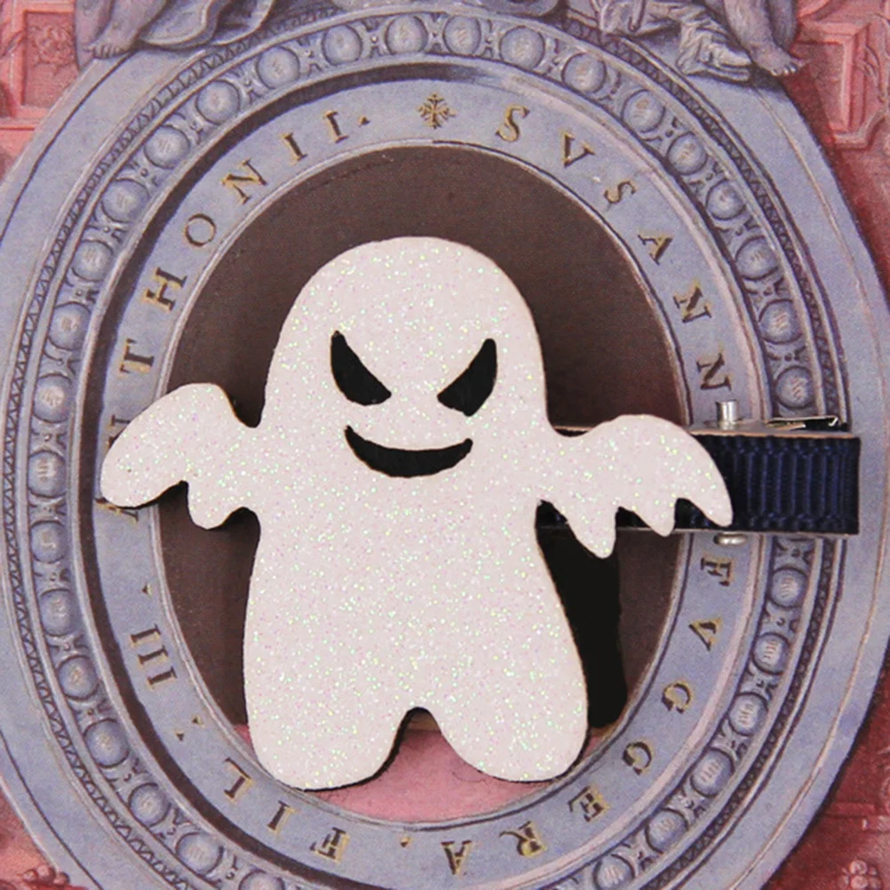 6 قطع مشبك شعر الهالوين للأطفال على شكل جمجمة يقطين شبح رعب مشابك شعر لحفلات الهالوين دبوس شعر للفتيات