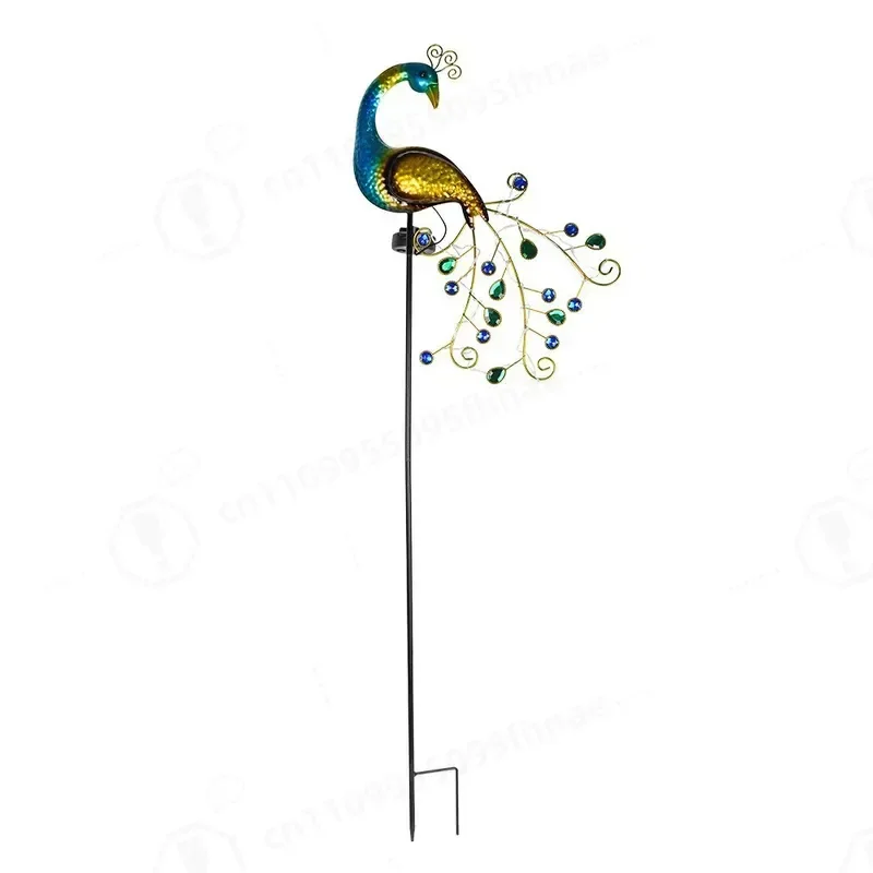 Solar Lighting Peacock Ambient Light Garden Decoration Floor Plug-in Light Outdoor Landscape Decoration Light